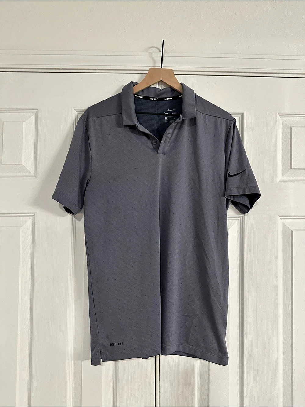 Nike Dri-FIT Golf Polo Gray Medium